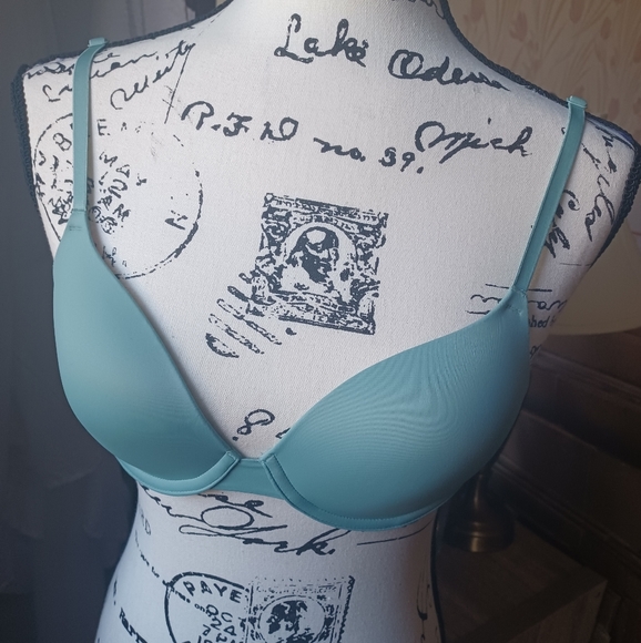 VS Pink baby blue bra